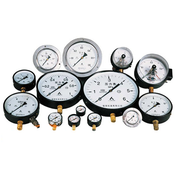 Y系列普通壓力表、氧壓力表、氨壓力表、遠傳壓力表、電接點壓力表